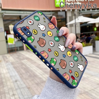 เคสซิลิโคนนิ่ม ขอบสี่เหลี่ยม กันกระแทก ลายการ์ตูนสัตว์ สําหรับ Samsung galaxy A10 A10s M10 M01s