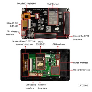 Iwo ESP32 บอร์ดทดลอง MCU พร้อมหน้าจอสัมผัส LCD 320X480 3 5 นิ้ว