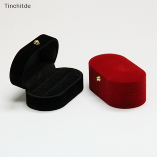 [Tinchitde] กล่องกํามะหยี่ สําหรับใส่เครื่องประดับ แหวนแต่งงาน