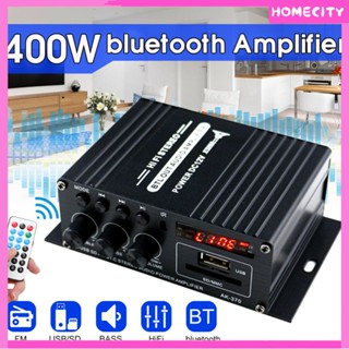 [พร้อมส่ง] Ak380/ak370/ak170 Power Amplifier Audio Karaoke Home Theater Amplifier 2 Channel Bluetooth Class D Amplifier Usb/sd Aux Input