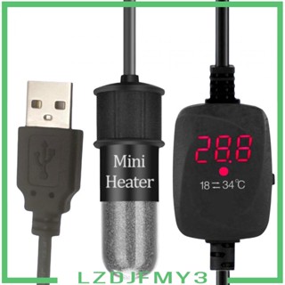 [Lzdjfmy3] เทอร์โมสตัทอัจฉริยะ 10W ปรับได้ ขนาดเล็ก สําหรับตู้ปลา น้ําพุ เต่า