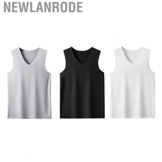 Newlanrode Quick Dry Workout Tank Top  V Neck Men Sleeveless Soft for Gym