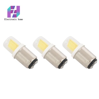 หลอดไฟ LED BA15D 3W 110V 220V AC 300 ลูเมน COB 1511 สีขาวอบอุ่น 3 ชิ้น