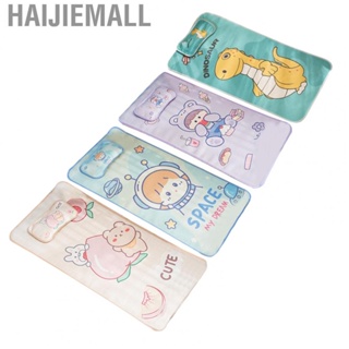 Haijiemall Ice Silk Cool Bed Pad  Exquisite Baby Summer  Breathable Portable Cartoon Bright Color Soft for Infant Bedroom