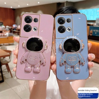 เคสโทรศัพท์มือถือ กันกระแทก ลายนักบินอวกาศ พร้อมขาตั้ง สีวาว สําหรับ infinix Note 30 Pro 30i Note 30 5G Hot 30i 30 Play hot30 5G