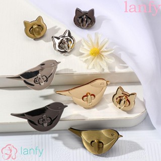 LANFY กระเป๋าสะพายไหล่ กระเป๋าถือ โลหะผสมสังกะสี รูปแมวน่ารัก เหมาะกับการพกพาเดินทาง