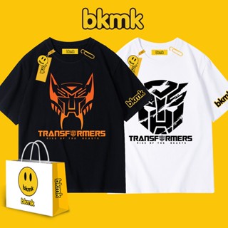 Bkmk เสื้อยืด ผ้าฝ้าย พิมพ์ลายโลโก้ Super Warriors Rise Beast สําหรับผู้ชาย