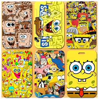 ป้ายแท็กชื่อ ลายการ์ตูน Spongebob and Patrick Star DIY สําหรับนักเรียน บัตรประจําตัว บัตรรถบัส ธนาคาร