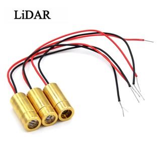โมดูลหัวเลเซอร์ไดโอด 650nm 9 มม. 3V 50mW หัวทองแดง สีแดง 5MW