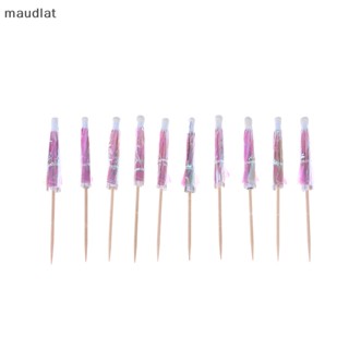 Maud ไม้จิ้มฟัน ร่มค็อกเทล ร่ม เครื่องดื่ม ตกแต่งปาร์ตี้ 10 ชิ้น EN