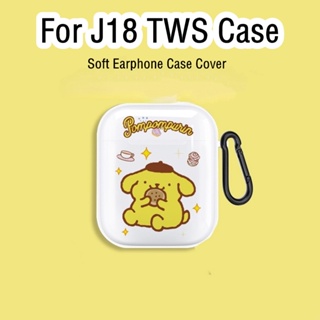 【Ĕĕ】เคสหูฟัง แบบนิ่ม ลายการ์ตูน สําหรับ J18 TWS J18 TWS