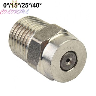 【COLORFUL】Nozzles Tainless Steel Thread Type 1/4 Inch Male NPT 2PCS Hardened Insert