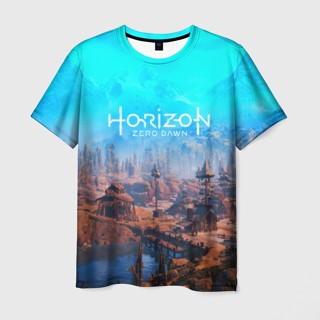 เสื้อยืด พิมพ์ลาย Horizon Zero Dawn 3 มิติ สําหรับผู้ชาย