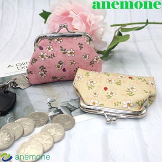 ANEMONE กระเป๋าสตางค์ กระเป๋าคลัทช์ พิมพ์ลายดอกไม้ สีสดใส สําหรับผู้หญิง