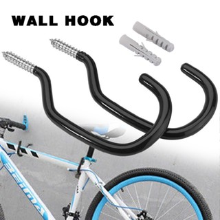 2Pcs Large Bicycle Storage Hooks Wall Mount Bike Cycle Hanger Brackets