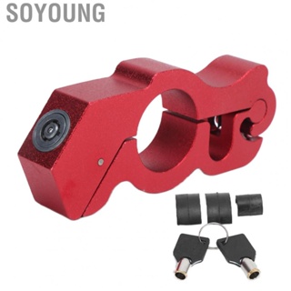 Soyoung Motorcycle Lock  Red Braking with Gasket Key for Safety Cycling Security