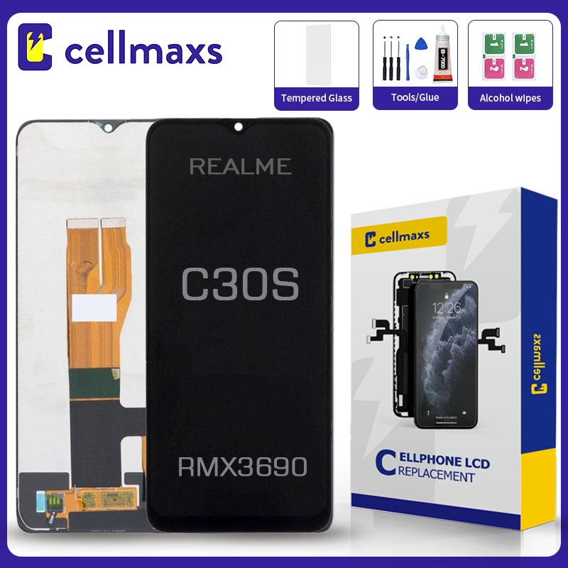สําหรับ REALME C30S RMX3690 เปลี่ยนหน้าจอสัมผัส LCD