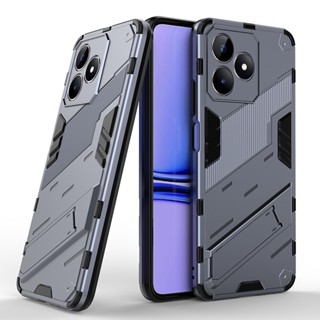 Realme C53 Phone Case For Realme C53 C55 Realme C55 Realme C53 3D Luxury Armor Shockproof Casing Bumper Stand Holder Bracket Case Camera Protect Hard Back Cover