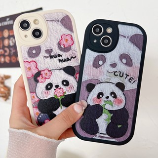 เคสโทรศัพท์มือถือ TPU แบบนิ่ม ลายแพนด้า สําหรับ Samsung S23 S22 S21 Plus S23 S22 Ultra S20 FE S21 FE M13 M23 M32 M31 A03 A03S A02S A04 A14 A24 A34 A54