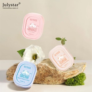 JULYSTAR Hot Fresh Solid Balm กลิ่นหอม 3 ประเภท Transparent Flower Solid Balm น้ำหอมกลิ่นธรรมชาติแบบพกพา Fresh Girl Balm Solid Lock Fragrance กลิ่นหอมติดทนนาน