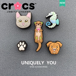 Jibbitz crocs charms หัวเข็มขัดรองเท้า อุปกรณ์เสริมรองเท้า ม้าน้ํา นาก สัตว์น่ารัก หัวเข็มขัดตกแต่ง