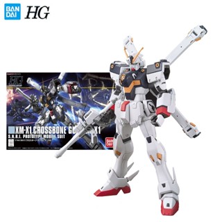 Bandai Genuine Gundam Model Garage Kit HGUC Series 1/144 XM-X1 CROSSBONE GUNDAM X1 Anime Action Figure Toys for Boys Collectible