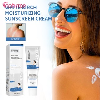 Jaysuing Oil Control Sunscreen Spf50+ Waterproof Whitening Cream Refreshing Moisturizing Gel Isolation Lotion Sunblock Cream For Face Body Care 50ml [TOP]