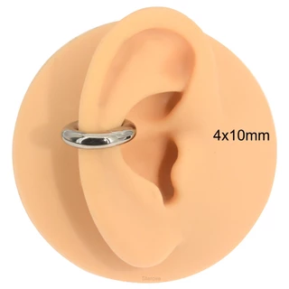 ต่างหูห่วงสเตนเลส ขนาดใหญ่ 2G-12G สําหรับเจาะจมูก 1 ชิ้น