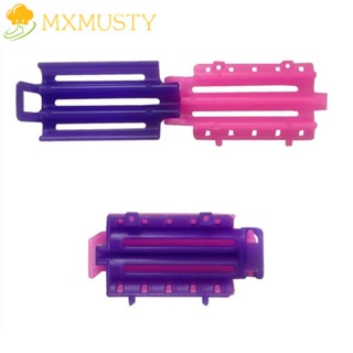 MXMUSTY แคลมป์หนีบผมลอน พลาสติก ทนทาน สีม่วง สําหรับช่างตัดผม DIY 40 45 ชิ้น