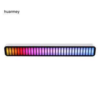 Huarmey ไฟ LED ไมโครโฟนในตัว โหมดไฟหลายโหมด อะคริลิค ไร้สาย สําหรับบ้าน รถยนต์