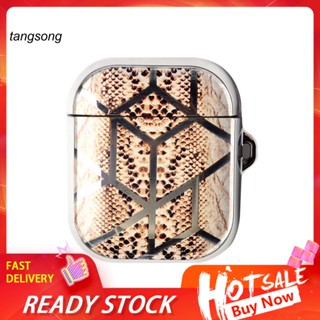 Tang_ เคสหูฟังบลูทูธ ลายเสือดาว หินอ่อน สําหรับ AirPods