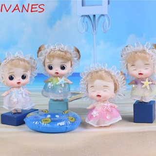 IVANES ตุ๊กตาฟิกเกอร์ รูปการ์ตูนเจ้าหญิง BJD Kawaii ขยับข้อต่อได้ สีสันสดใส เหมาะกับของขวัญวันเกิด ของเล่นสําหรับเด็กผู้หญิง