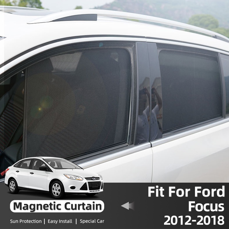 ม่านบังแดดแม่เหล็ก ด้านหน้า และหลัง สําหรับ Ford Focus 3 MK3 Sedan 2011-2018
