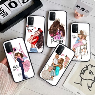 เคสโทรศัพท์มือถือแบบนิ่ม ลายราชินี แม่ เด็กสาว สําหรับ OPPO A12E A15 A15S A53S A55 A56 A53 A32 A16 A16S A54S A54 A8 A31