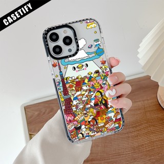 Casetify เคสโทรศัพท์มือถือ ซิลิโคนนิ่ม ใส กันกระแทก ลาย Takashi Murakami Playground สําหรับ iPhone 11 14 Pro Max 12 13 Mini XS X XR SE 2020 6 7 8 Plus