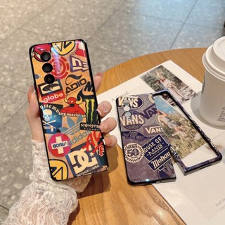 เคสโทรศัพท์มือถือ แบบพับได้ ลายกราฟฟิตี้ หรูหรา สําหรับ Samsung Galaxy Z Fold 3 Z Fold 4 5G Galaxy Z Fold4