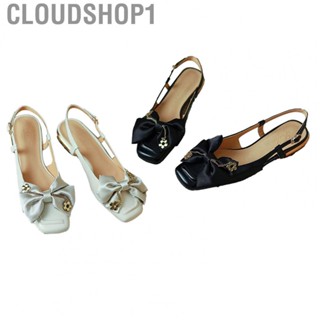 Cloudshop1 Women Closed Toe Sandals  Flat Wear Resistant Fashion Exquisite for Office