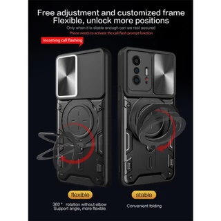 สไลด์หน้าต่างกล้องปกป้องปลอกสําหรับxiaomi11t Xiaomi 11T 12T 13T 14T Pro Mi11t Xiomi Mi 11TPro 5Gเคสโทรศัพท์เกราะแหวนยึดขาตั้งทนทานกันกระแทกฮาร์ดปกหลัง