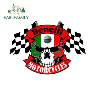 Earlfamily สติกเกอร์โลโก้ Benelli 13 ซม. x 9.2 ซม. สําหรับติดตกแต่งรถยนต์ รถจักรยานยนต์ แล็ปท็อป