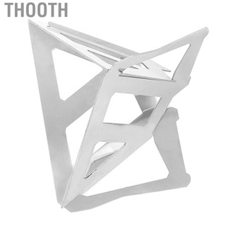 Thooth Coffee Funnel Filter Mini Folding Stainless Steel Portable Outdoor Camping Supplies