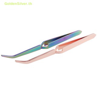 Goldensilver แหนบสเตนเลส แบบไขว้ สําหรับตกแต่งเล็บ 1 ชิ้น