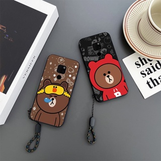 เคสโทรศัพท์มือถือ กันกระแทก ลายการ์ตูนหมีบราวน์ สําหรับ Huawei Mate 10 20 30 Pro 40 Lite P10 P20 P30 P40 P50 Pro Lite