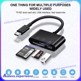 3-in-1 Usb-c To Card Reader Otg Adpter สำหรับพีซี Micro Usb Type C Card Reader ผู้เชี่ยวชาญ