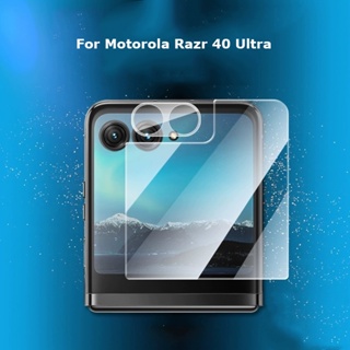 ฟิล์มกระจกนิรภัยกันรอยเลนส์กล้อง ด้านหลัง 9H 6.9 นิ้ว สําหรับ Motorola Razr 40 Ultra