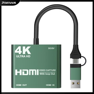 Jl- การ์ดจับภาพวิดีโอเกม 4k 30hz Type-C Usb สําหรับ Switch Game