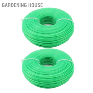 Gardening House 2 ชิ้น Grass Strimmer Line Spool ไนลอนสำหรับสวนไฟฟ้า Trimmer 100 เมตร 1.6 มม. สีเขียว