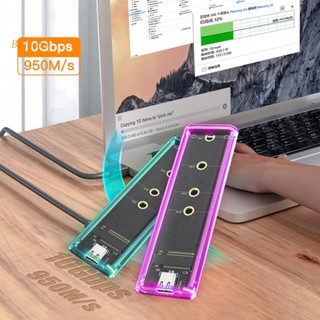 เคสใส M.2 LED RGB USB C 3.1 10Gbps สําหรับแล็ปท็อป [Bellare.th]