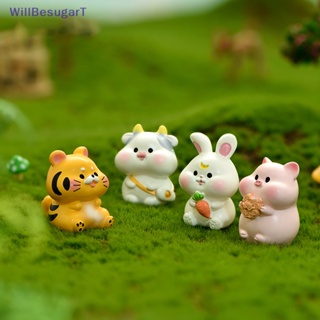 [WillBesugarT] พวงกุญแจเรซิ่น จี้ตุ๊กตาการ์ตูนราศี 3D สไตล์จีน สําหรับผู้หญิง [ใหม่]