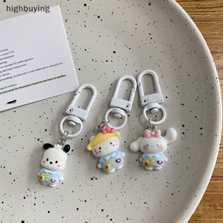 SANRIO [highbuying] พวงกุญแจ จี้การ์ตูนอนิเมะ My Melody Cinnamonroll Kitty น่ารัก สําหรับตกแต่งรถยนต์ พร้อมส่ง