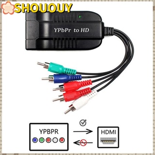 SHOUOUY อะแดปเตอร์แปลง สําหรับ PSP Xbox 360 PS2 5RCA RGB YPbPr เป็น HD รองรับ 1080P